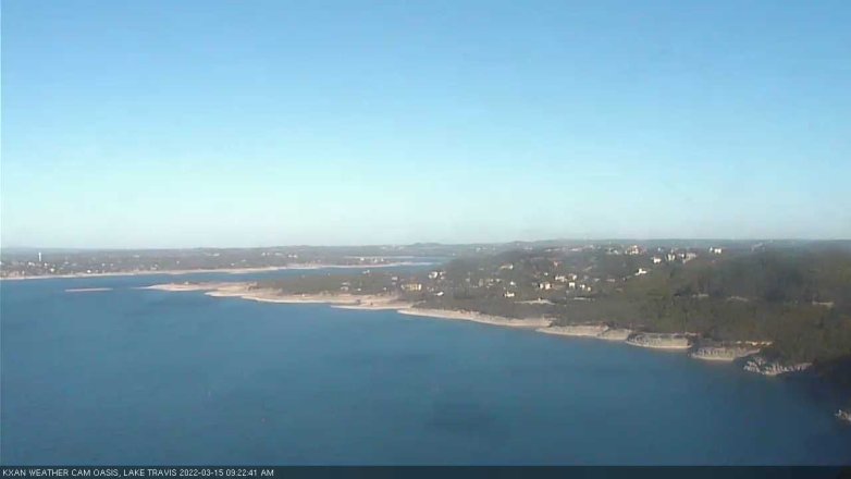 Lake Travis webcam, March 15, 2022 9:25 AM CT