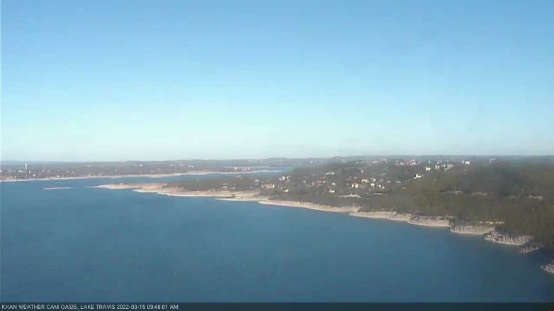 Lake Travis webcam, March 15, 2022 9:45 AM CT