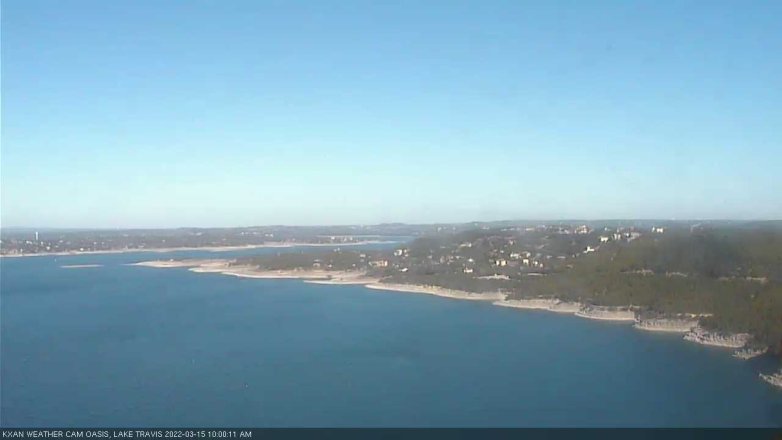 Lake Travis webcam, March 15, 2022 10:00 AM CT