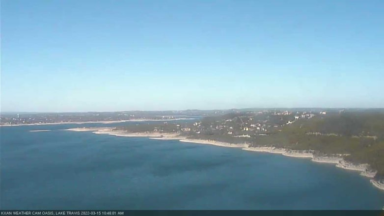 Lake Travis webcam, March 15, 2022 10:45 AM CT