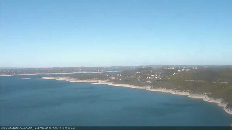 Lake Travis webcam, March 15, 2022 11:00 AM CT