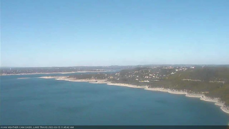 Lake Travis webcam, March 15, 2022 11:45 AM CT