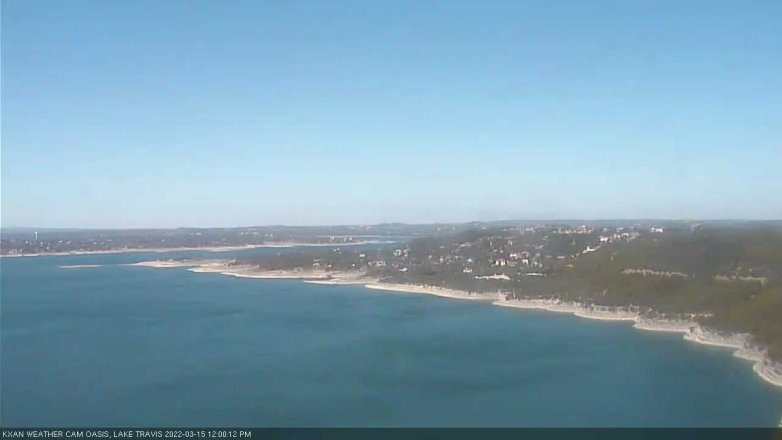 Lake Travis webcam, March 15, 2022 12:00 PM CT