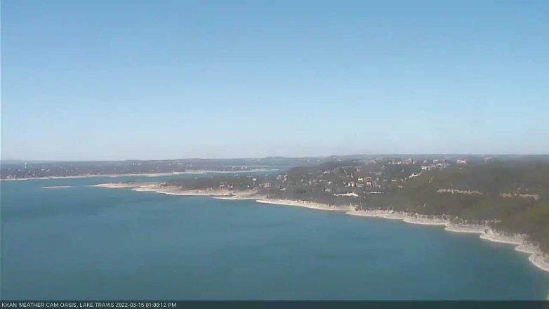 Lake Travis webcam, March 15, 2022 1:00 PM CT