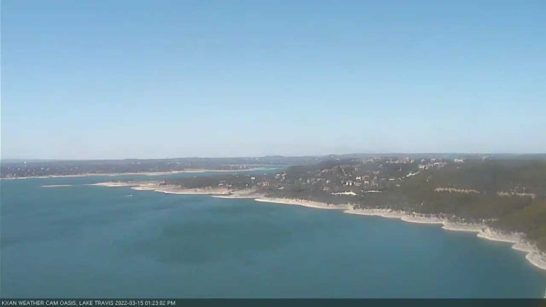 Lake Travis webcam, March 15, 2022 1:25 PM CT