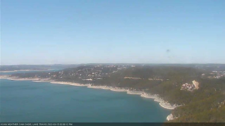 Lake Travis webcam, March 15, 2022 2:00 PM CT