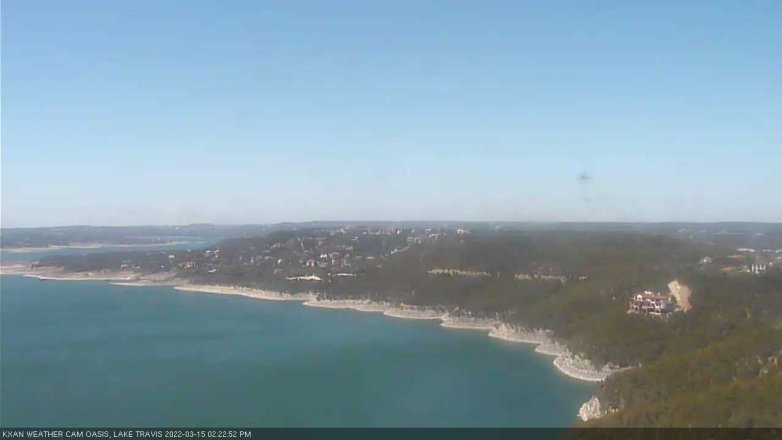 Lake Travis webcam, March 15, 2022 2:25 PM CT