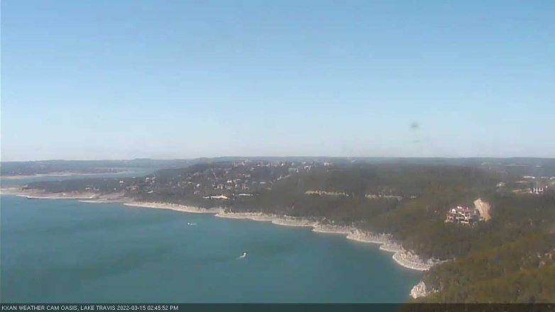 Lake Travis webcam, March 15, 2022 2:45 PM CT