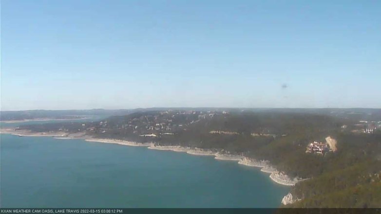 Lake Travis webcam, March 15, 2022 3:00 PM CT