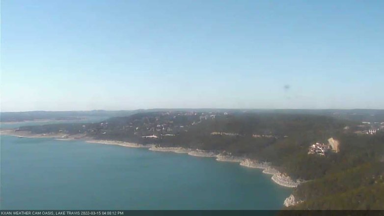 Lake Travis webcam, March 15, 2022 4:00 PM CT