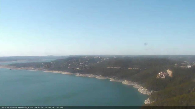 Lake Travis webcam, March 15, 2022 4:25 PM CT