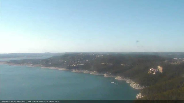 Lake Travis webcam, March 15, 2022 5:00 PM CT