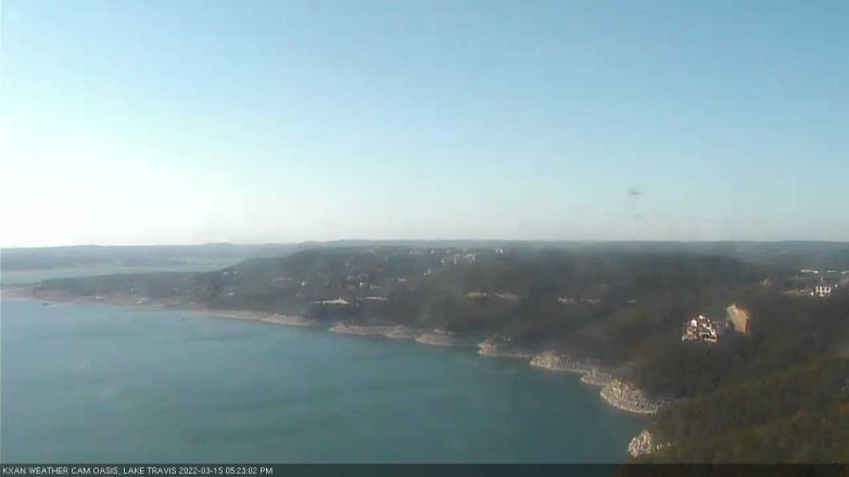 Lake Travis webcam, March 15, 2022 5:25 PM CT