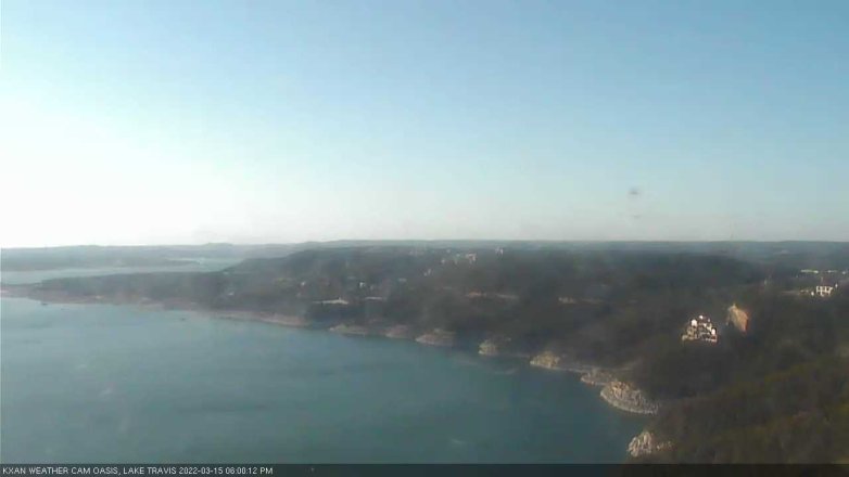 Lake Travis webcam, March 15, 2022 6:00 PM CT