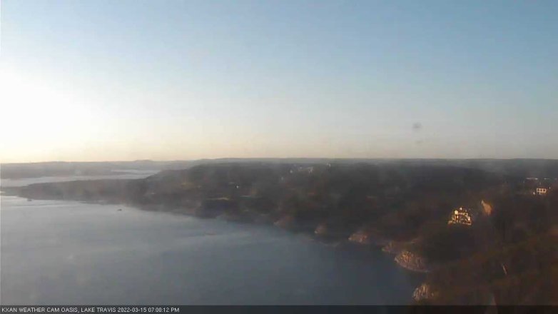 Lake Travis webcam, March 15, 2022 7:00 PM CT