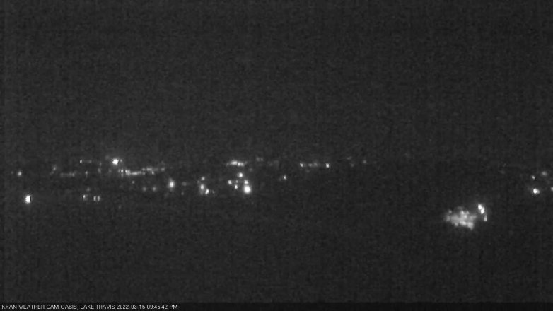 Lake Travis webcam, March 15, 2022 9:45 PM CT