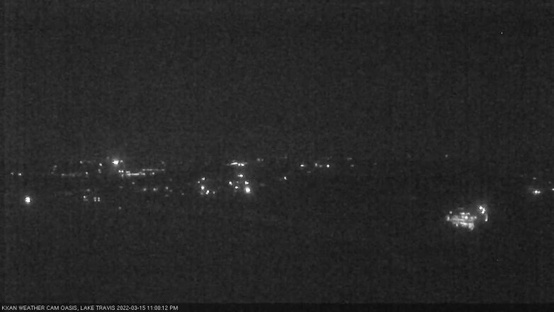 Lake Travis webcam, March 15, 2022 11:00 PM CT