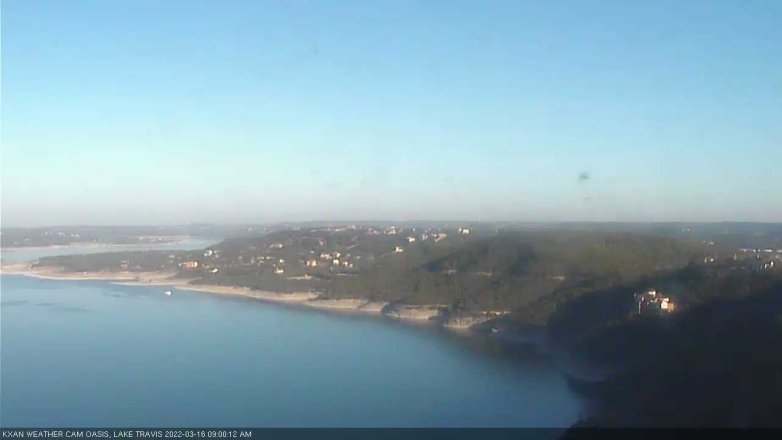Lake Travis webcam, March 16, 2022 9:00 AM CT