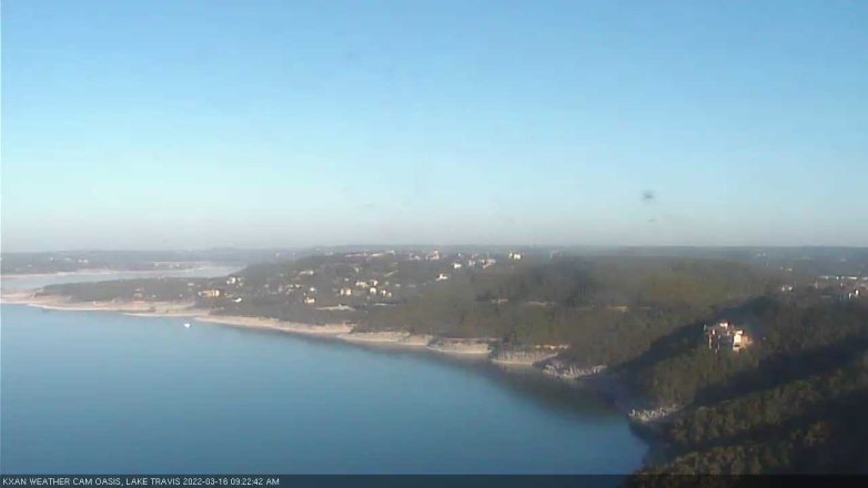 Lake Travis webcam, March 16, 2022 9:25 AM CT