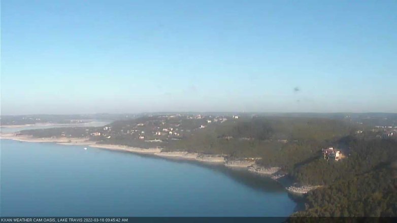 Lake Travis webcam, March 16, 2022 9:45 AM CT