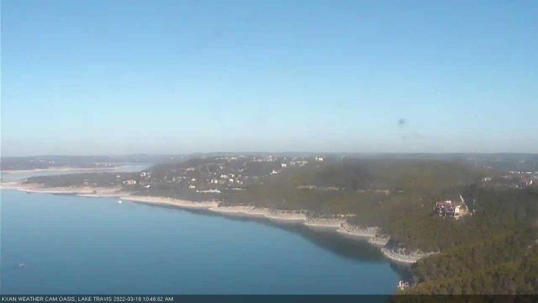 Lake Travis webcam, March 16, 2022 10:45 AM CT