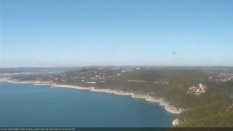 Lake Travis webcam, March 16, 2022 12:45 PM CT
