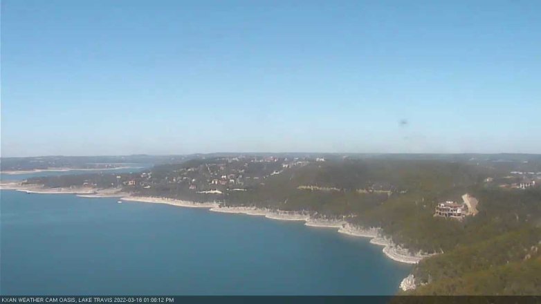 Lake Travis webcam, March 16, 2022 1:00 PM CT