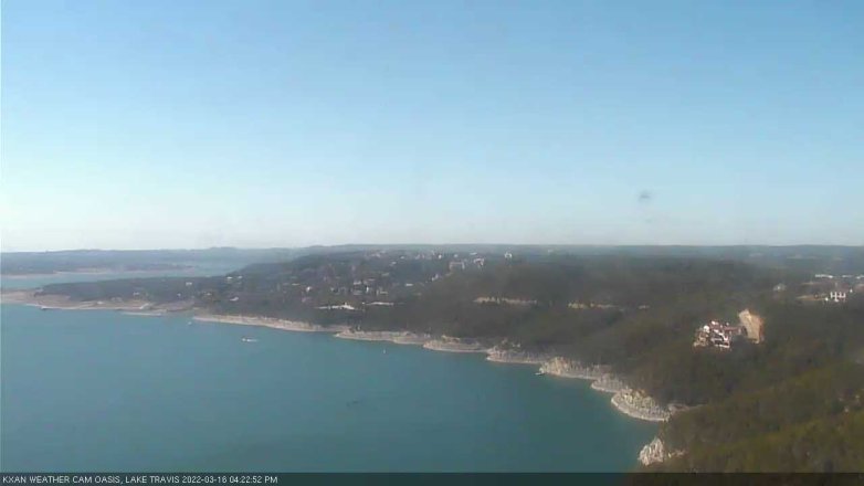 Lake Travis webcam, March 16, 2022 4:25 PM CT
