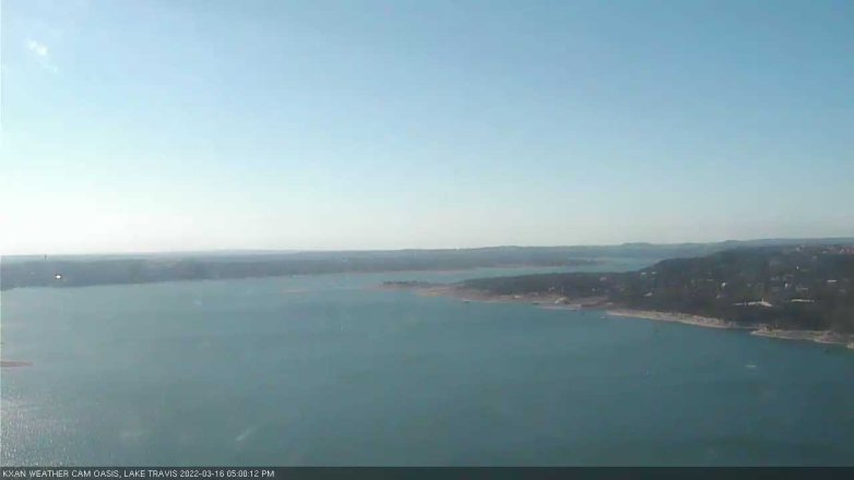 Lake Travis webcam, March 16, 2022 5:00 PM CT