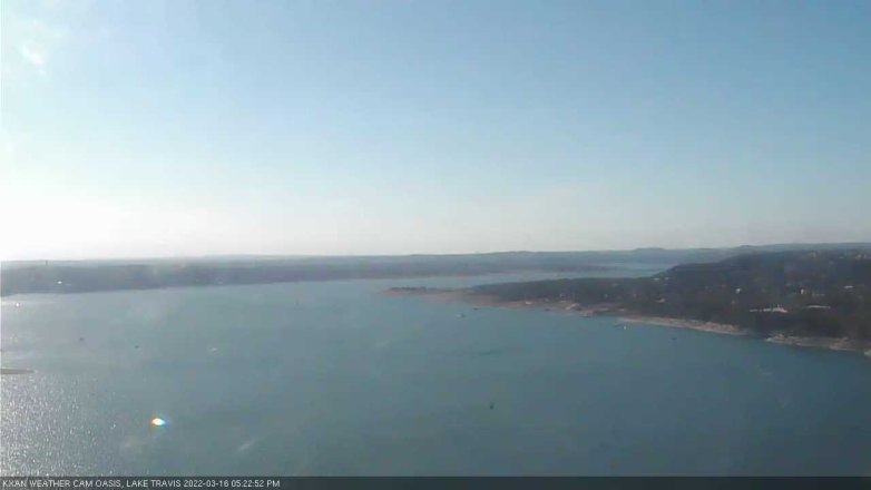 Lake Travis webcam, March 16, 2022 5:25 PM CT