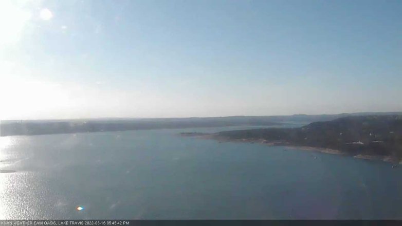 Lake Travis webcam, March 16, 2022 5:45 PM CT