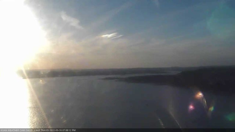 Lake Travis webcam, March 16, 2022 7:00 PM CT