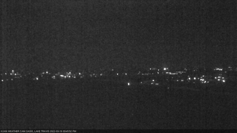 Lake Travis webcam, March 16, 2022 9:45 PM CT