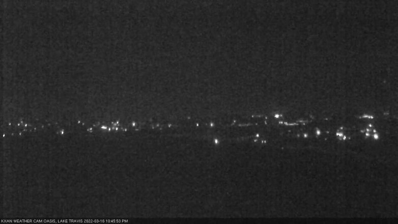Lake Travis webcam, March 16, 2022 10:45 PM CT