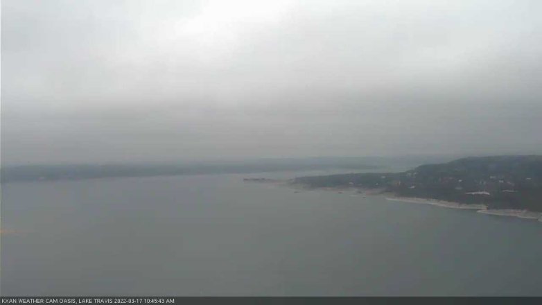 Lake Travis webcam, March 17, 2022 10:45 AM CT