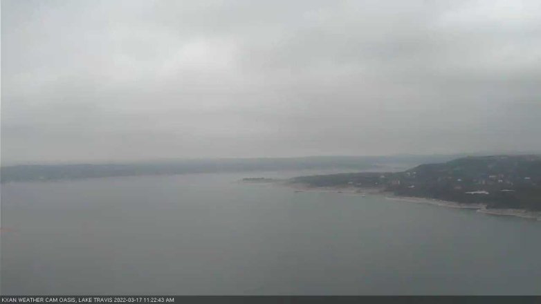 Lake Travis webcam, March 17, 2022 11:25 AM CT