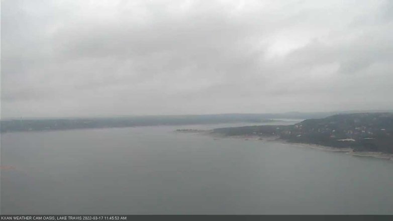 Lake Travis webcam, March 17, 2022 11:45 AM CT
