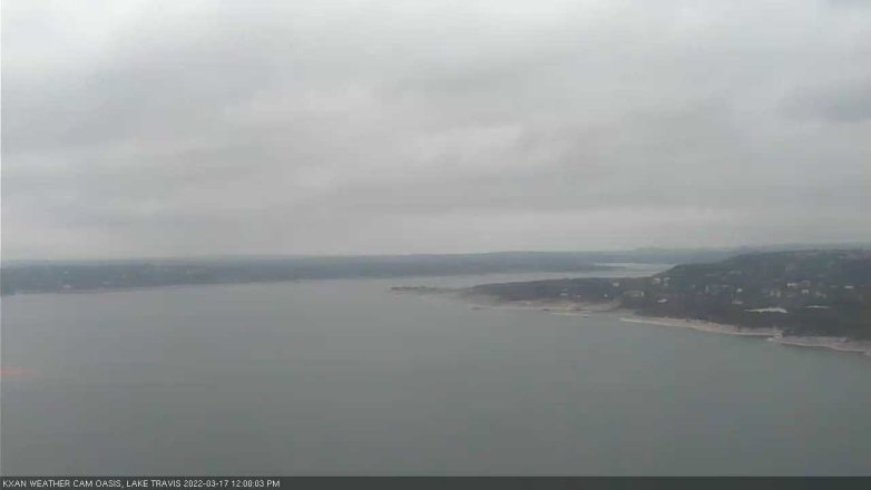 Lake Travis webcam, March 17, 2022 12:00 PM CT