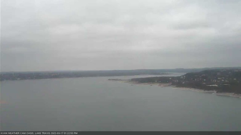 Lake Travis webcam, March 17, 2022 1:25 PM CT