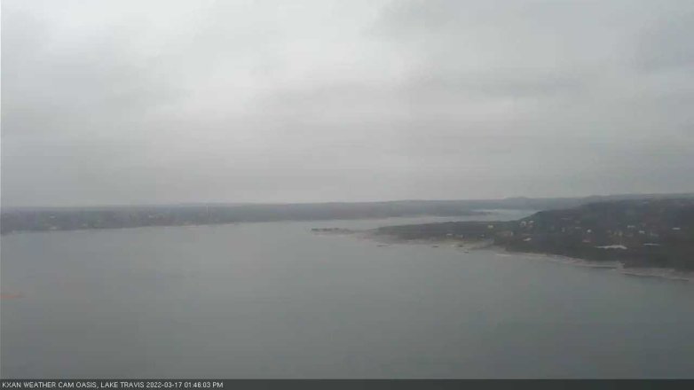 Lake Travis webcam, March 17, 2022 1:45 PM CT