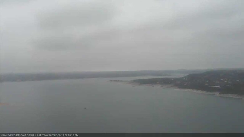 Lake Travis webcam, March 17, 2022 2:00 PM CT