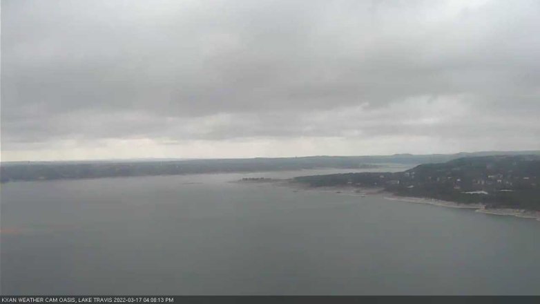 Lake Travis webcam, March 17, 2022 4:00 PM CT