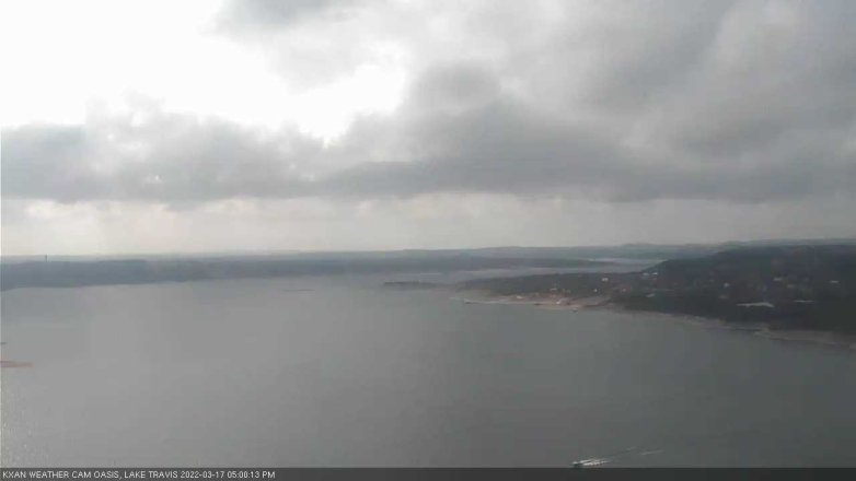 Lake Travis webcam, March 17, 2022 5:00 PM CT