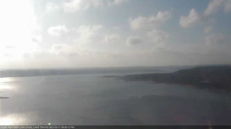 Lake Travis webcam, March 17, 2022 6:00 PM CT