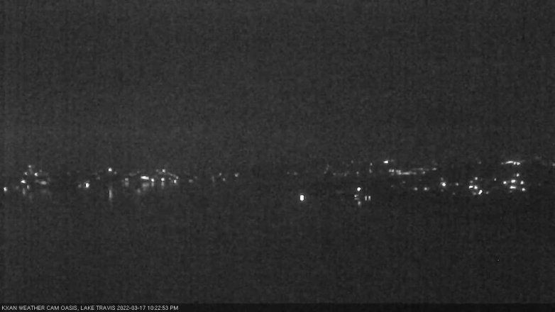 Lake Travis webcam, March 17, 2022 10:25 PM CT