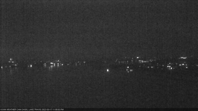 Lake Travis webcam, March 17, 2022 11:00 PM CT