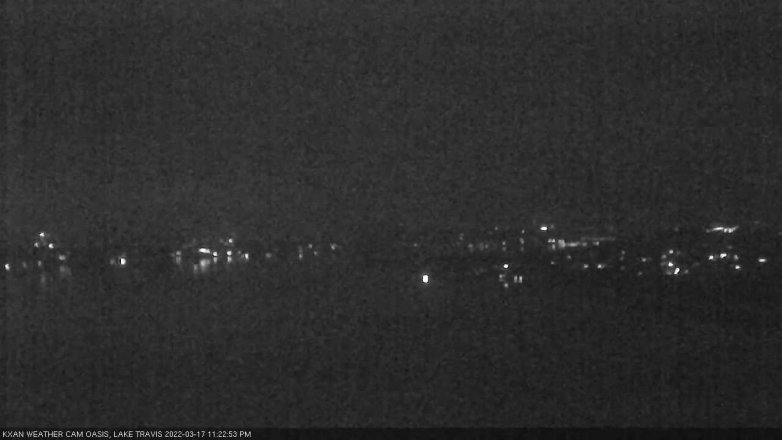 Lake Travis webcam, March 17, 2022 11:25 PM CT