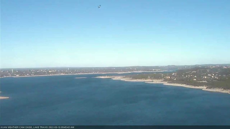 Lake Travis webcam, March 18, 2022 9:45 AM CT
