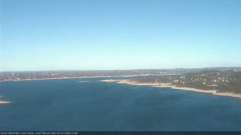 Lake Travis webcam, March 18, 2022 10:00 AM CT