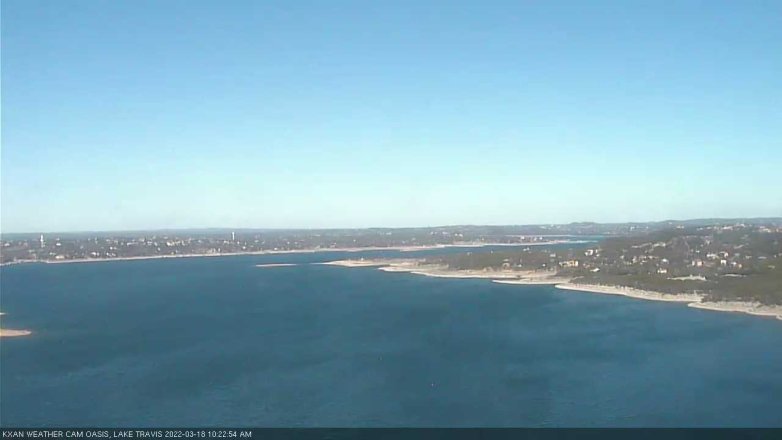 Lake Travis webcam, March 18, 2022 10:25 AM CT